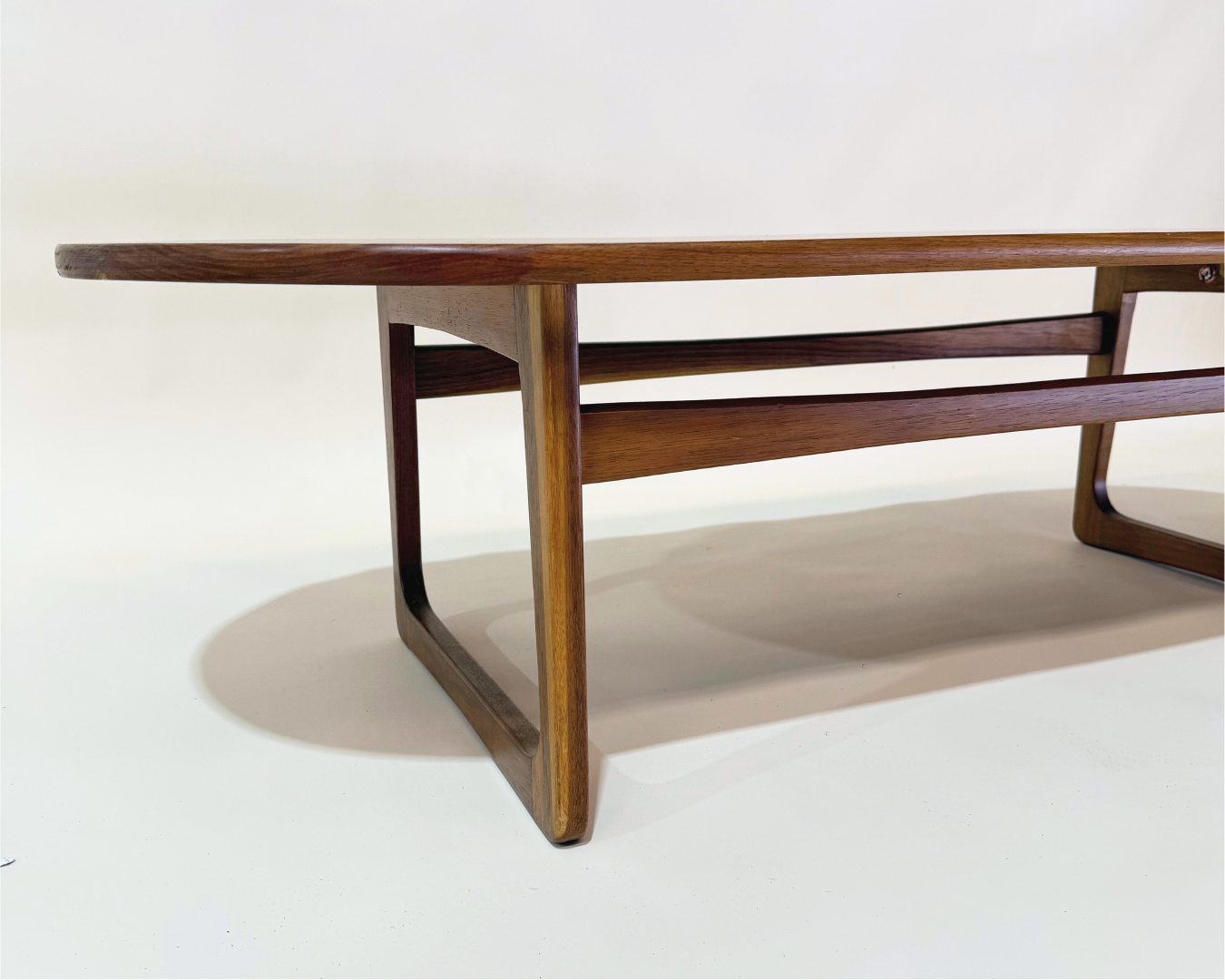 “Cuban Coffee Table by TH Brown in solid timber, Australian mid-century design”