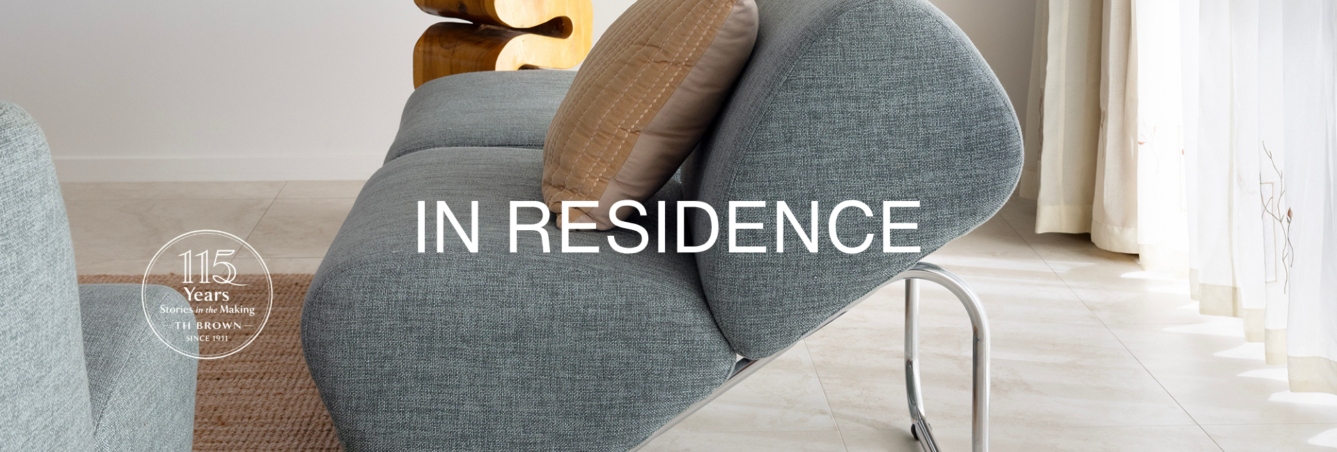 TH Brown In Residence House 16: Ekta and Aayaansh at Aangan, their contemporary Brisbane home, featuring the Australian-made Trend Module lounge and Rondo Pouffe and Coffee Table Set.