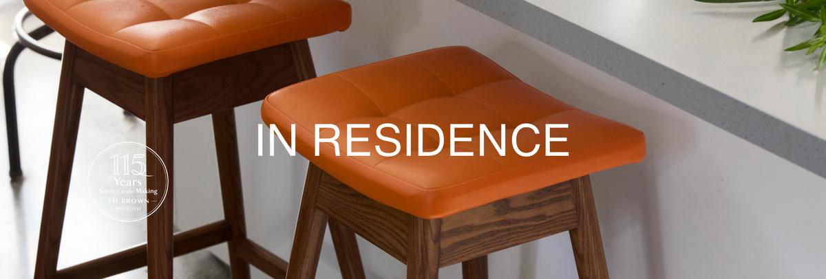 TH Brown In Residence House Five: Fiona and David's Melbourne Home Featuring TH Brown Martelle Bar Stools in Dark Ash Calypso