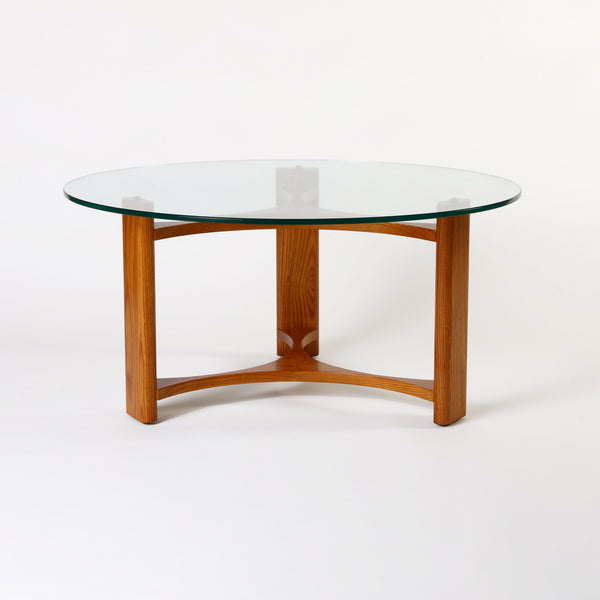 Styling a Round Coffee Table With Glass Top