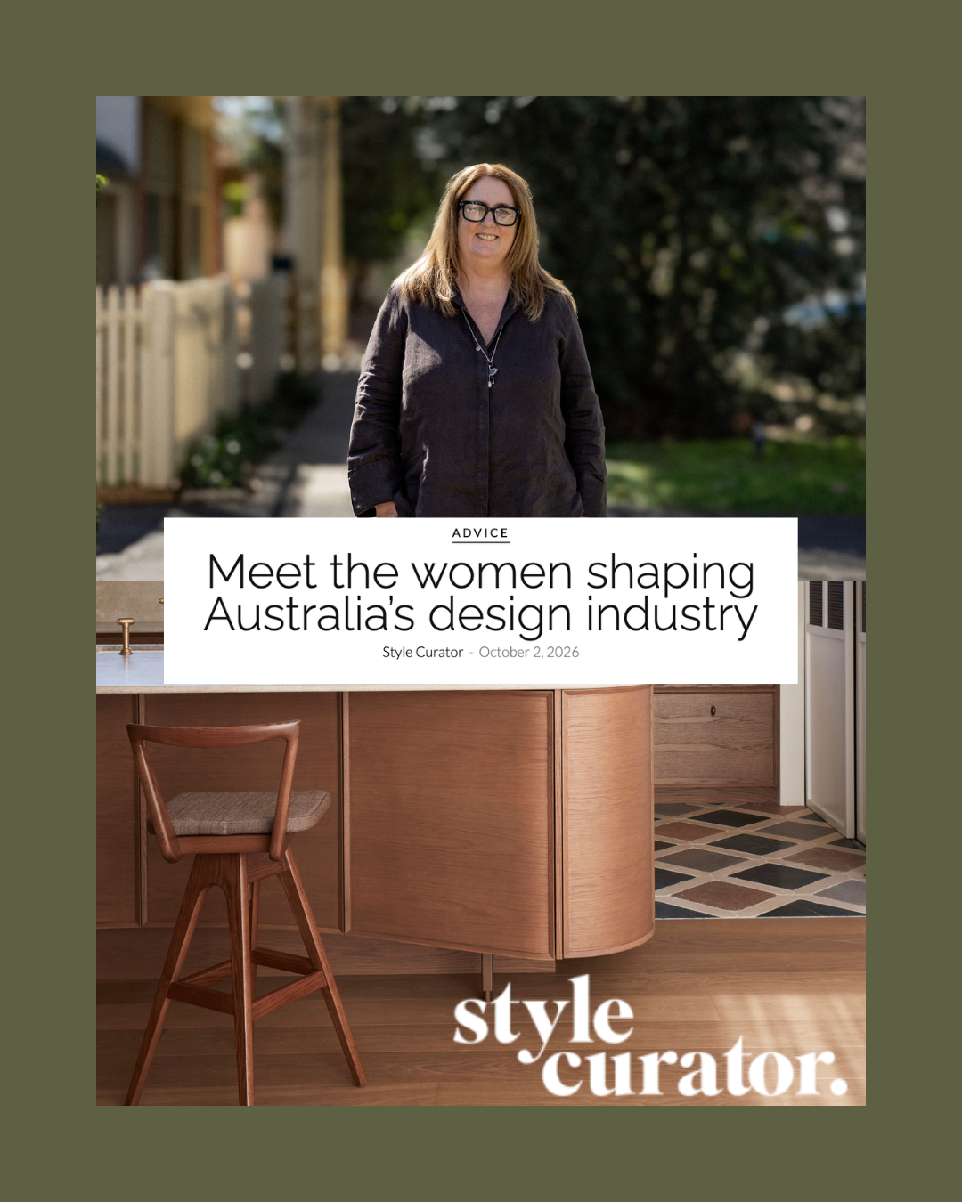 Toni Briggs-Brown, ReFounder of Australian furniture brand TH Brown, featured by Style Curator