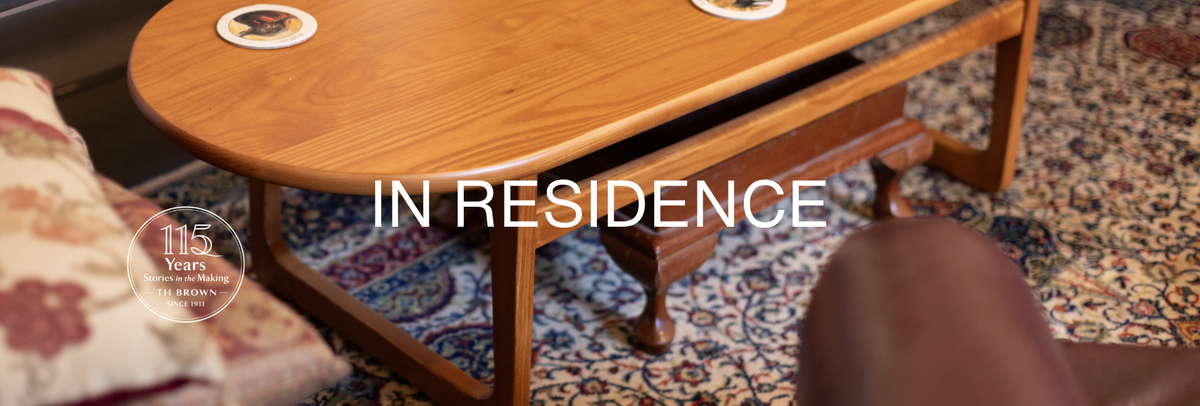 In Residence House Twenty featuring the TH Brown Martelle Bar Stool and Cuban Coffee Table