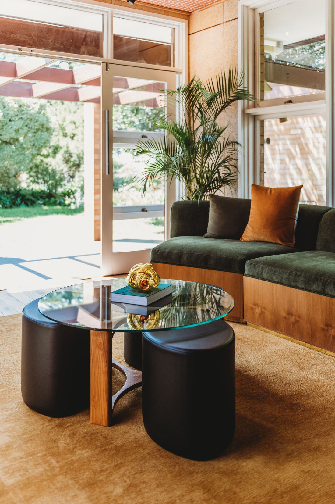 Rondo Poufee Set in stunning mid century modern home in Bathurst NSW