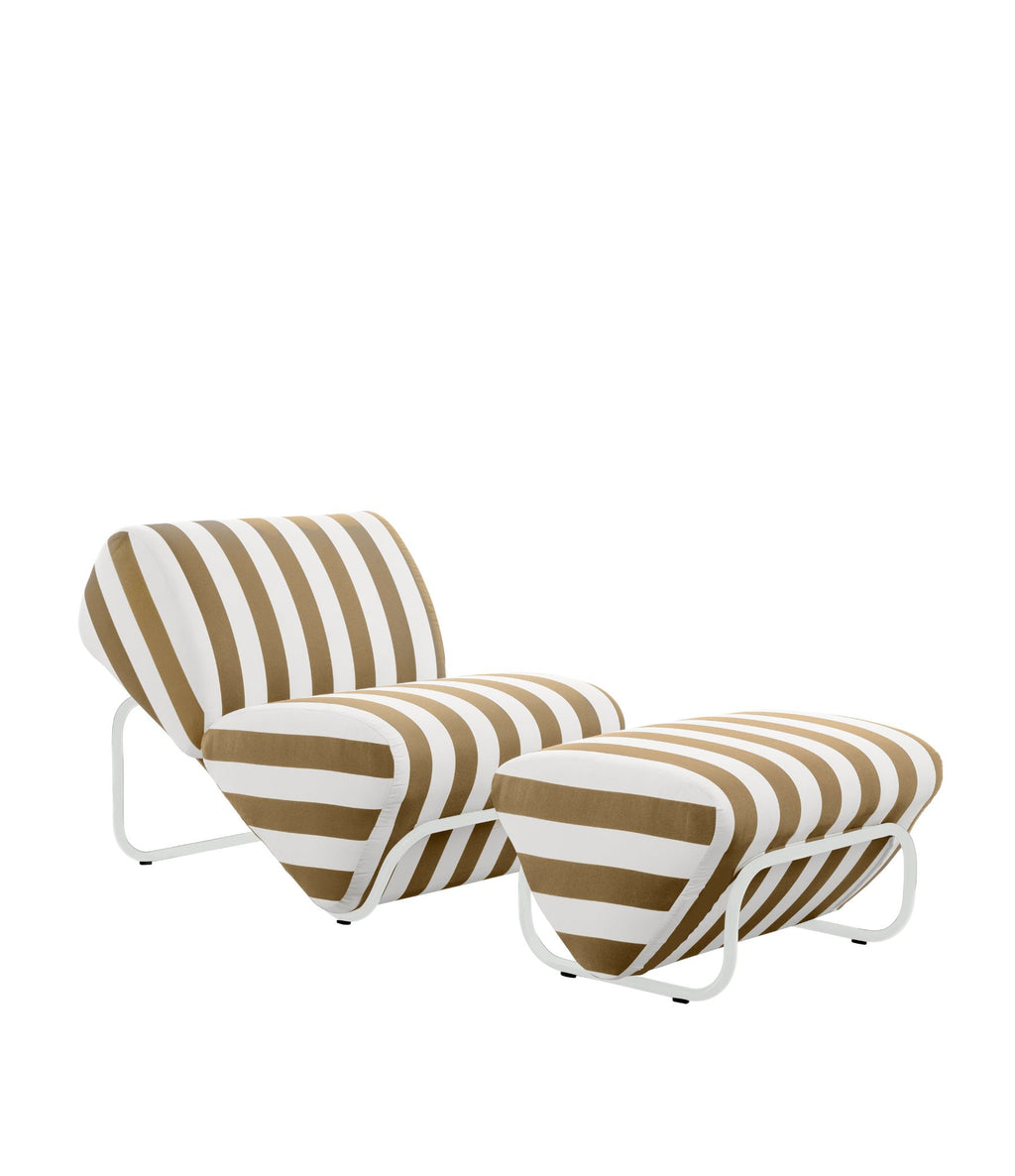 Outdoor Trend Module Lounge & Footstool set