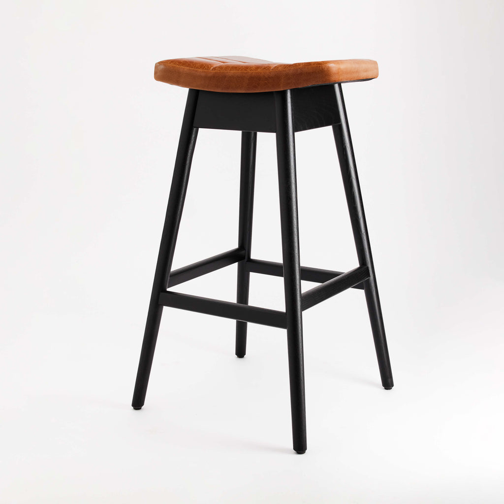 Martelle Bar Stool - Matt Black