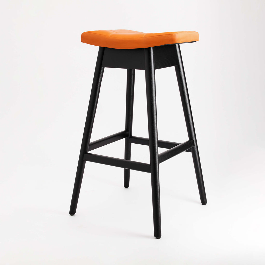 Martelle Bar Stool - Matt Black