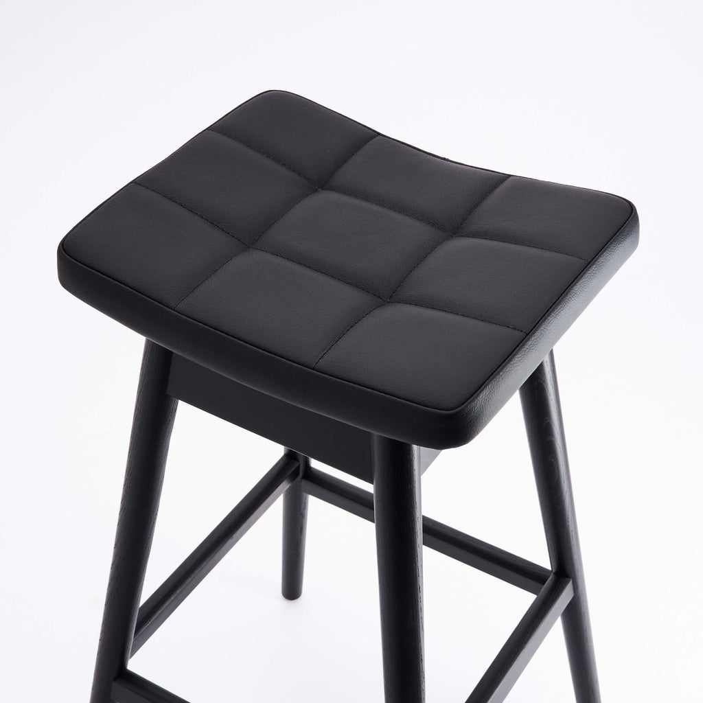 Martelle Bar Stool - Matt Black