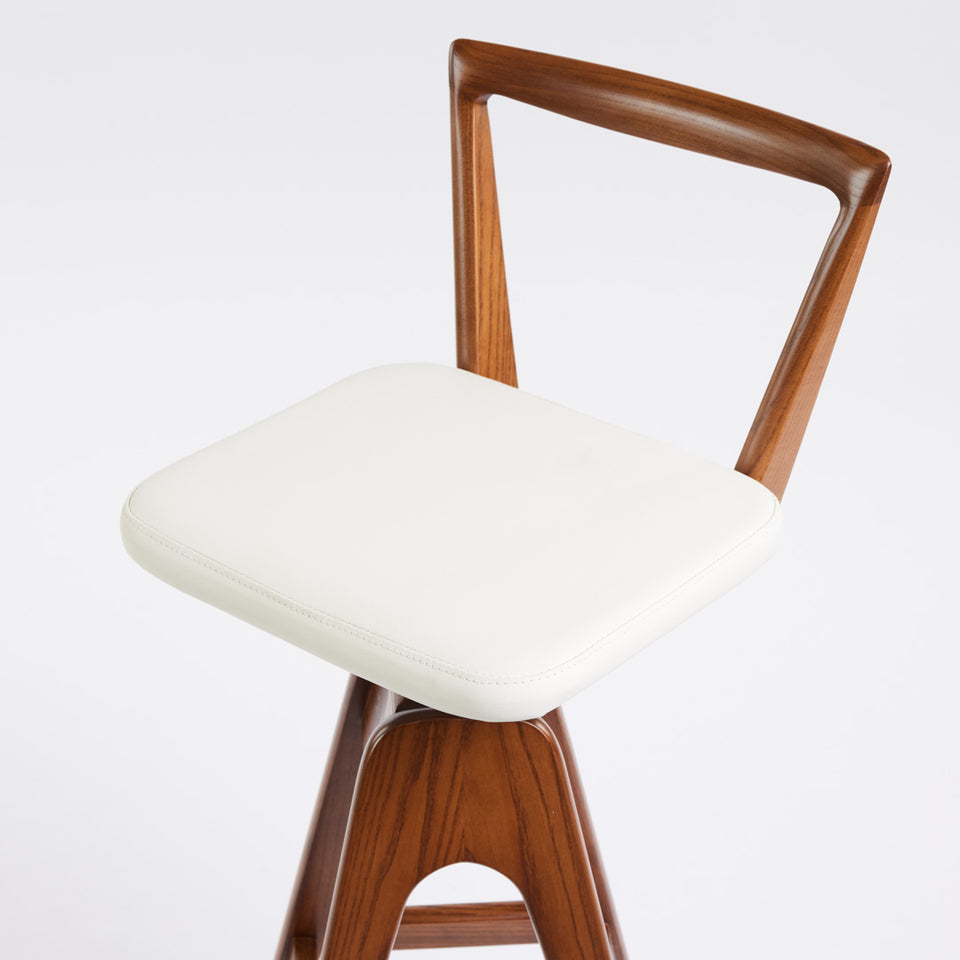 TH Brown Danish Bar Stool
