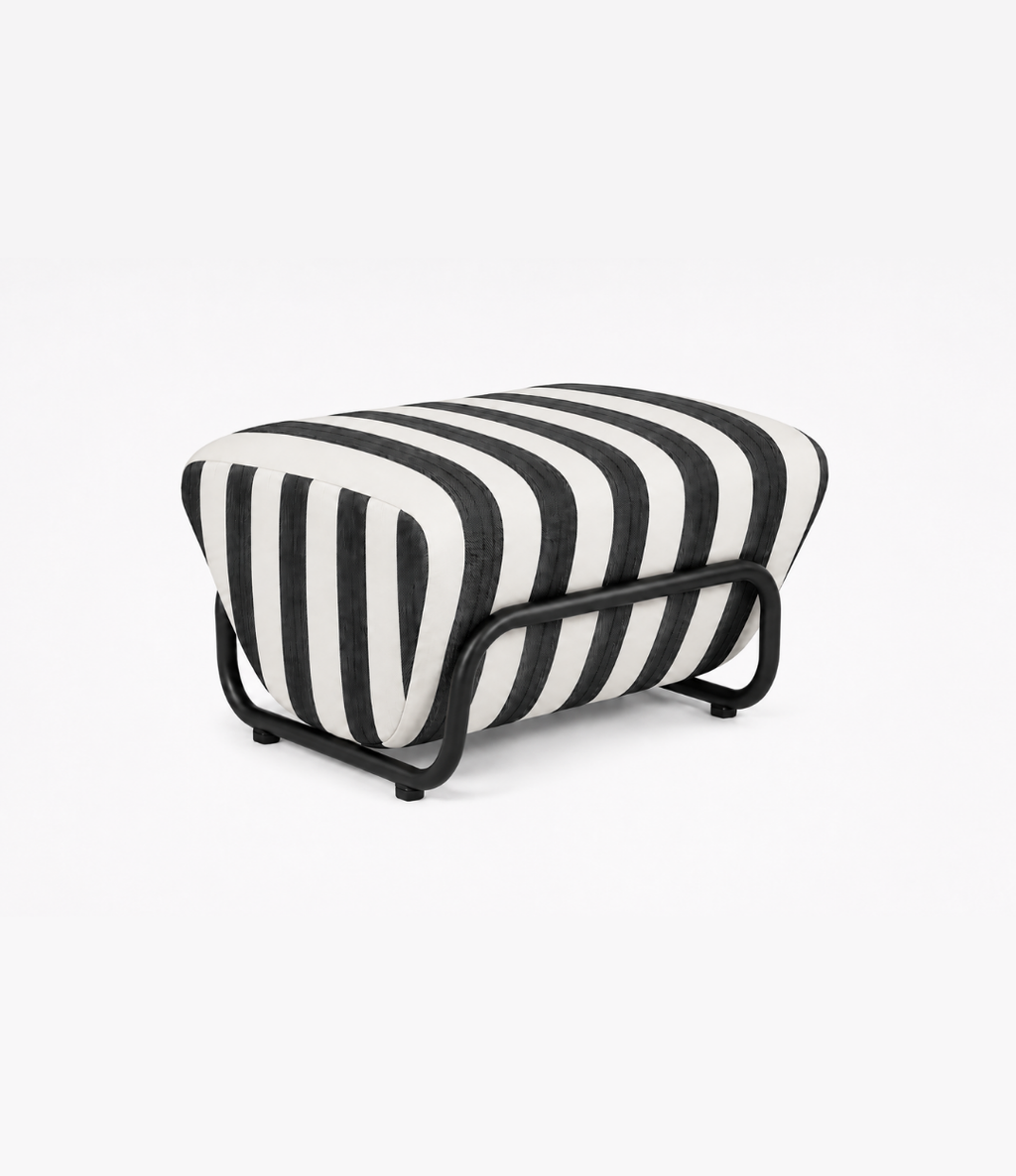 Outdoor Trend Footstool Sunbrella Cabana Classic