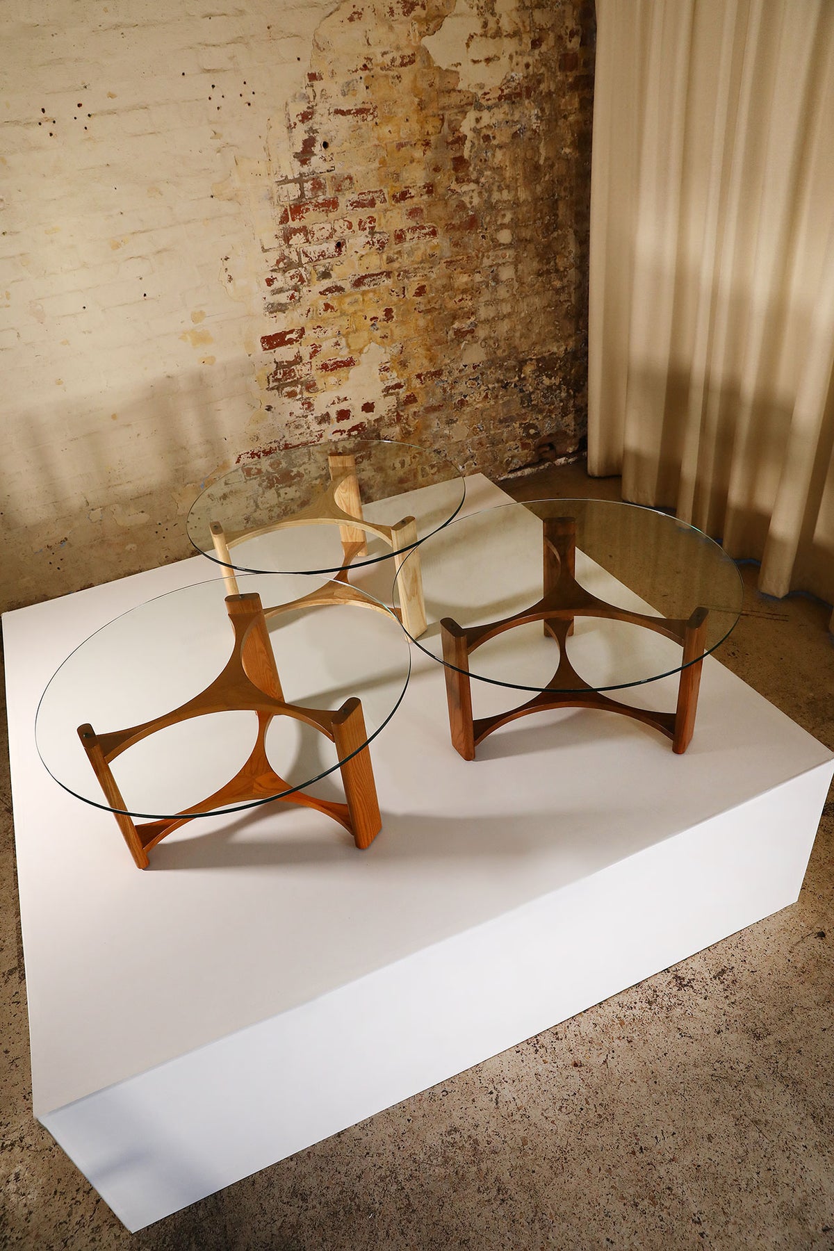 TH Brown Rondo Coffee tables, showcasing iconic Australian furniture design and craftsmanship.