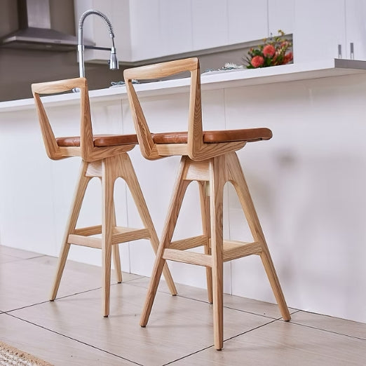 TH Brown Danish Bar Stool in a contemporary interior, iconic Australian mid-century modern furniture handcrafted in Adelaide