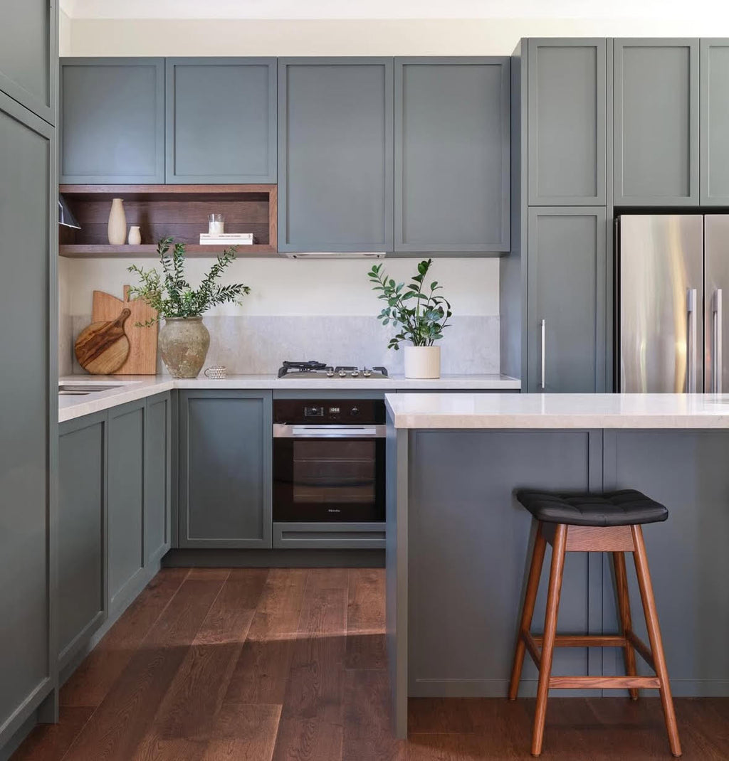 TH Brown Martelle Bar Stool, bringing sculptural form and timeless Australian design to relaxed, contemporary living.