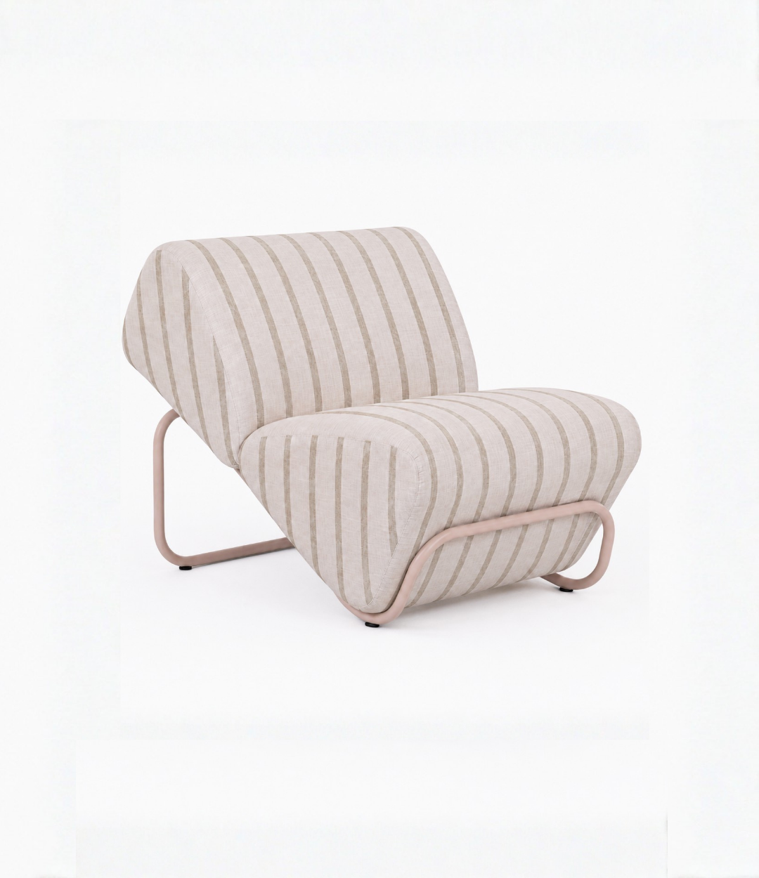 TH Brown Outdoor Trend Module Lounge in Unwind Cameo, a sculptural statement piece designed for relaxed lounging and contemporary Australian outdoor living.