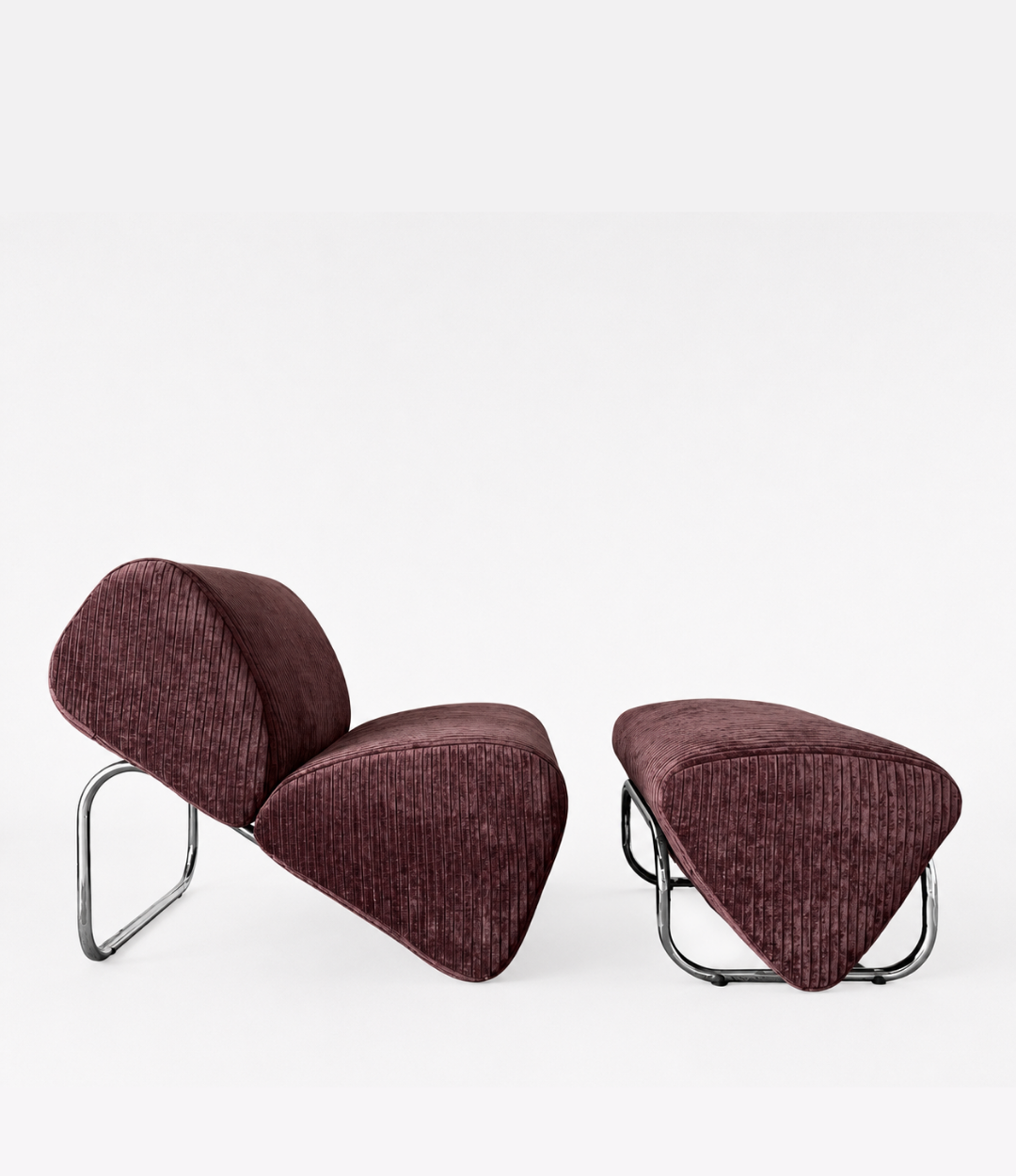Trend Foot Stool - With Norden - Velvet Cord