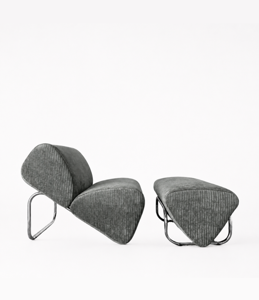 Trend Foot Stool - With Norden - Velvet Cord
