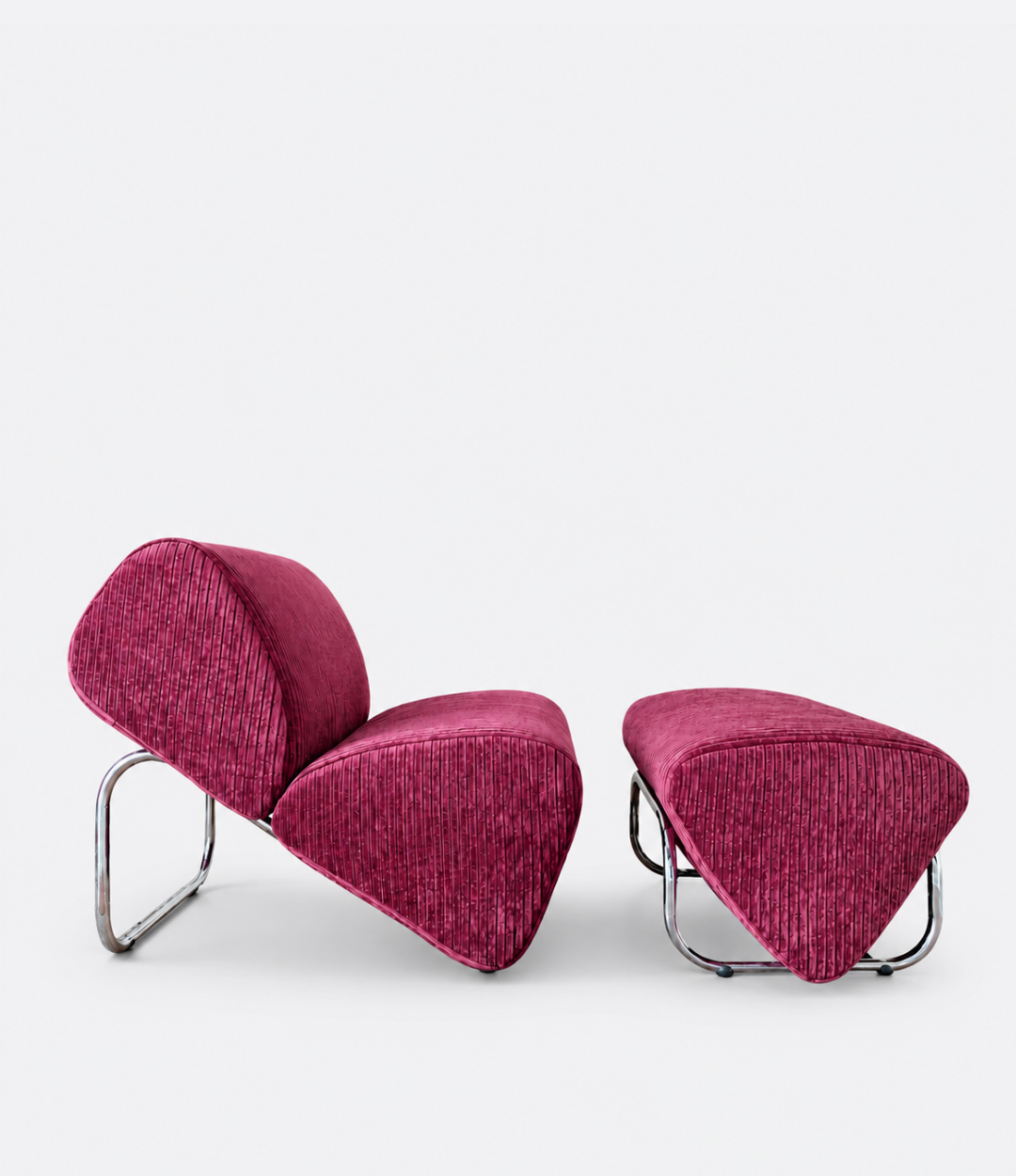 Trend Foot Stool - With Norden - Velvet Cord