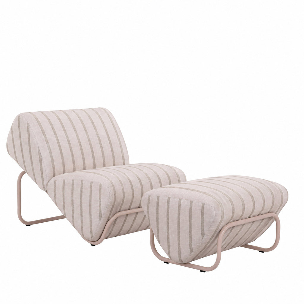 Outdoor Trend Module Lounge & Footstool set - Sunbrella Unwind