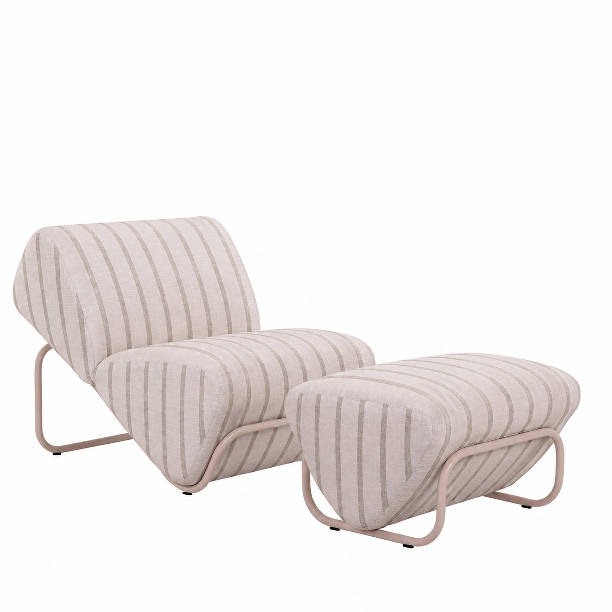 Outdoor Trend Module Lounge & Footstool set - Sunbrella Unwind