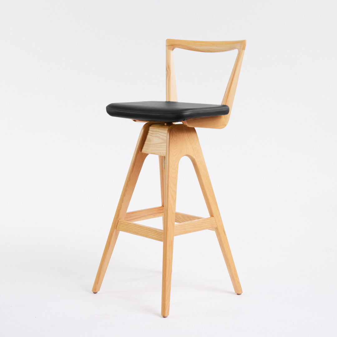 Danish Bar Stool - Clear Ash