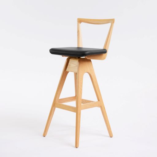 Danish Bar Stool - Clear Ash