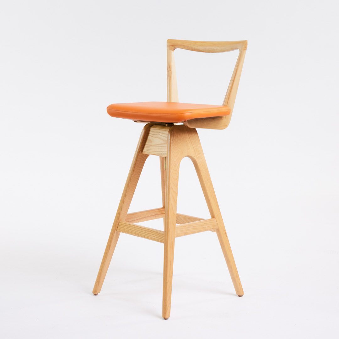 Danish Bar Stool - Clear Ash