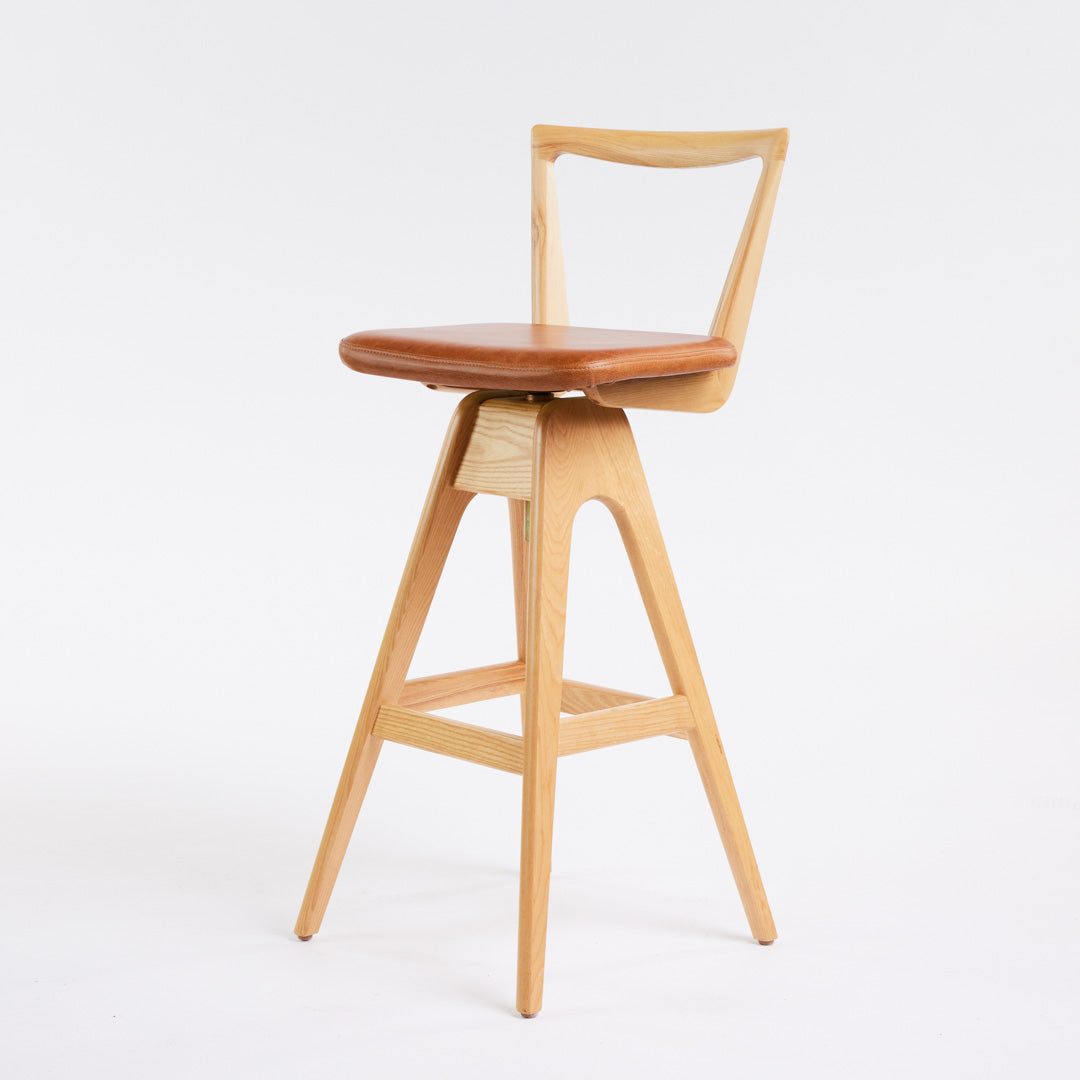 Danish Bar Stool - Clear Ash