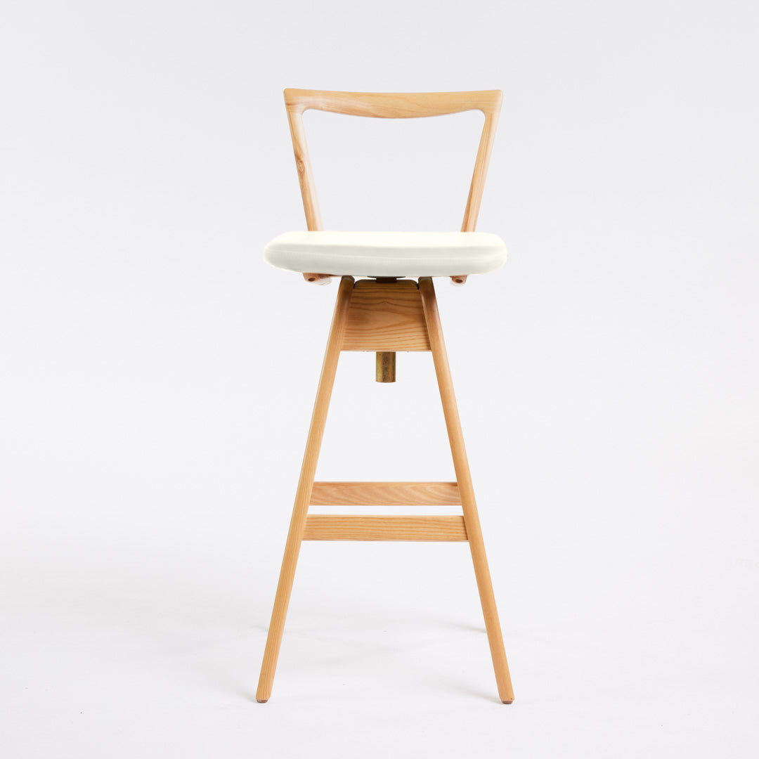 Danish Bar Stool - Clear Ash