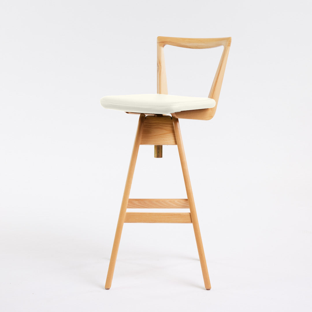 Danish Bar Stool - Clear Ash