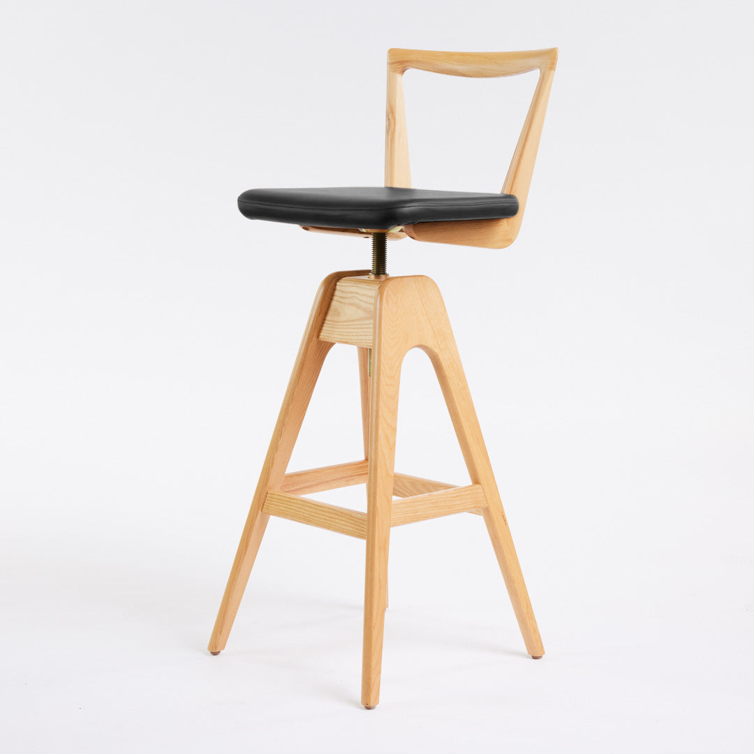 Danish Bar Stool - Clear Ash