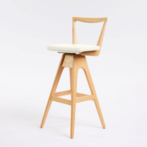 Danish Bar Stool - Clear Ash