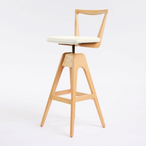 Danish Bar Stool - Clear Ash