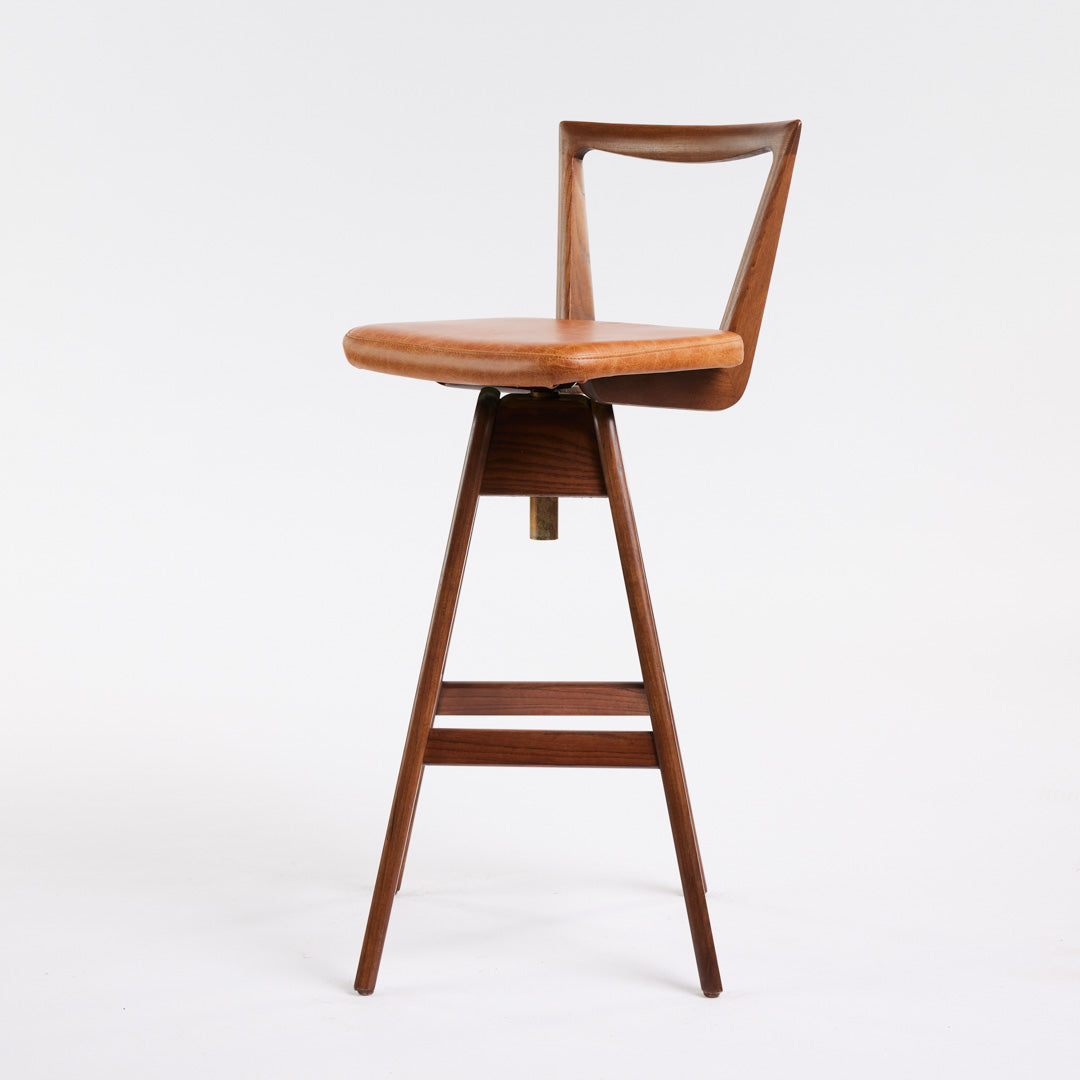 Danish Bar Stool - Dark Ash