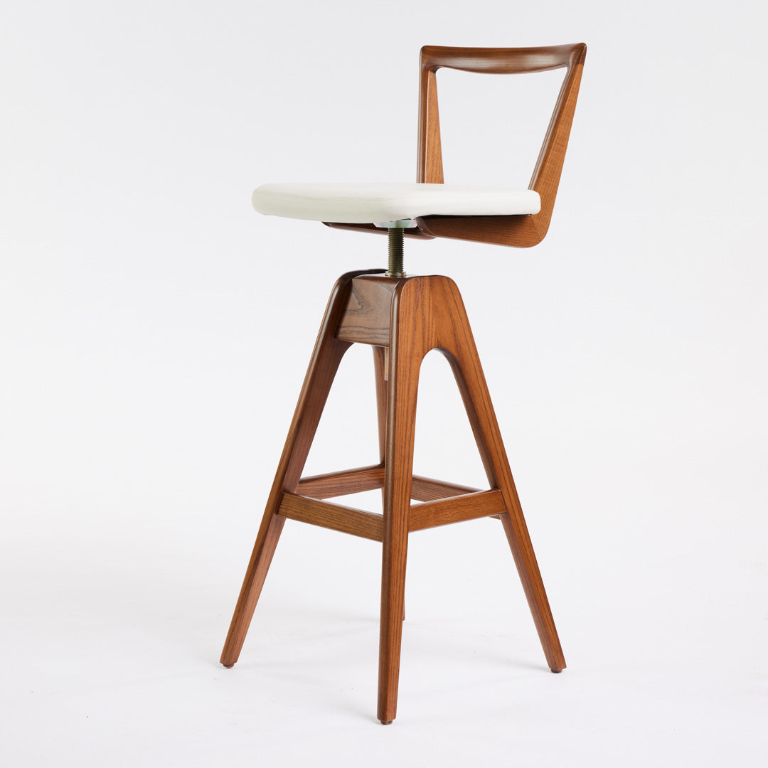 Danish Bar Stool - Dark Ash