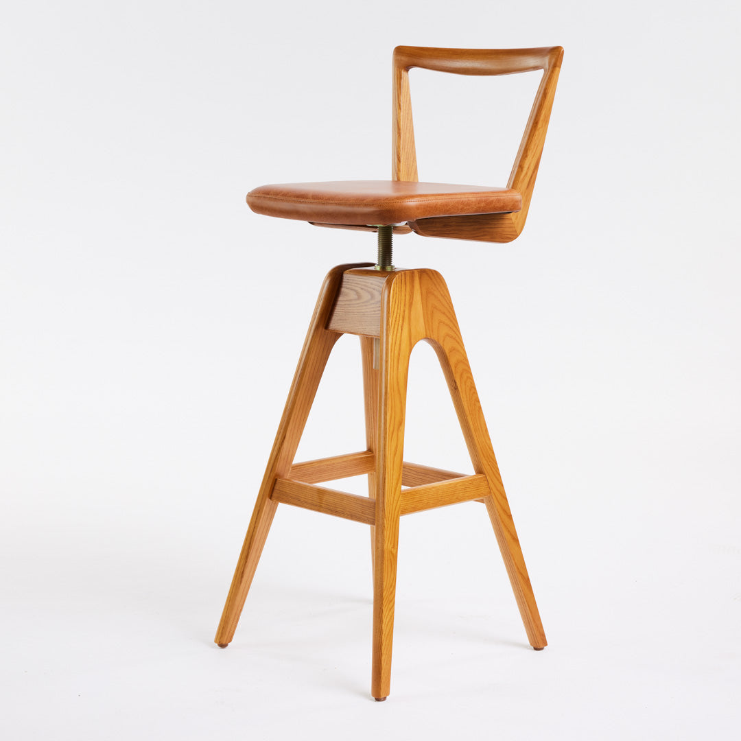 Danish Bar Stool - Light Ash