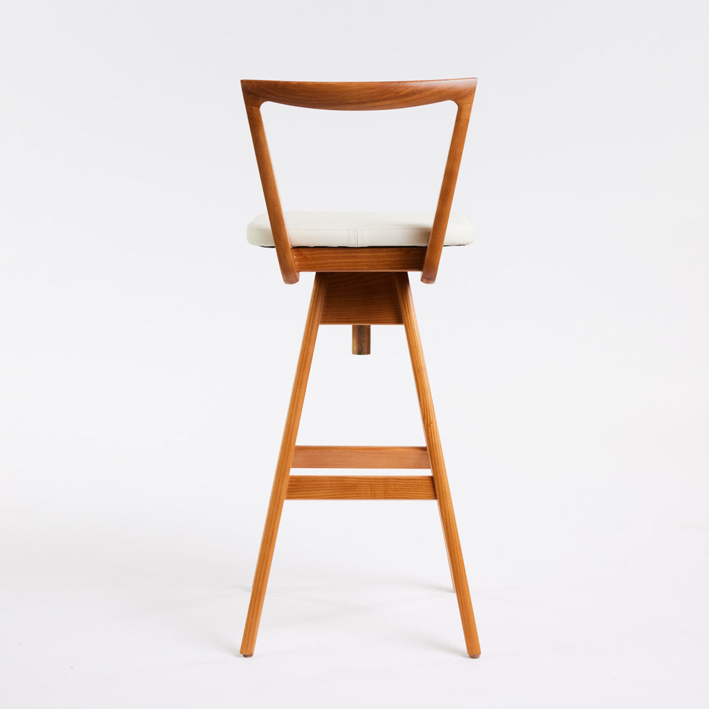 Danish Bar Stool - Ash - Teak Finish