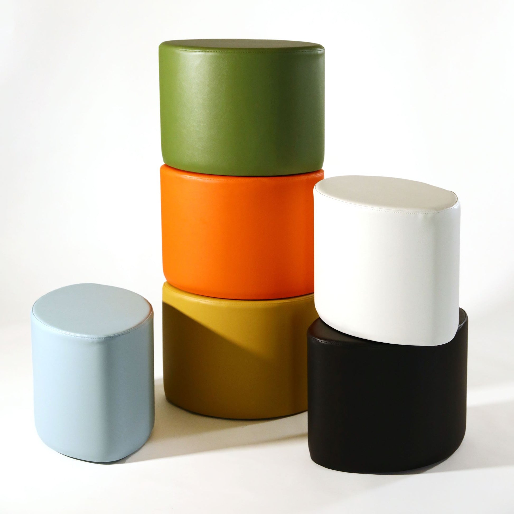 TH Brown Rondo Stools, bringing sculptural curves and playful mid-century character to stylish modern Australian living.
