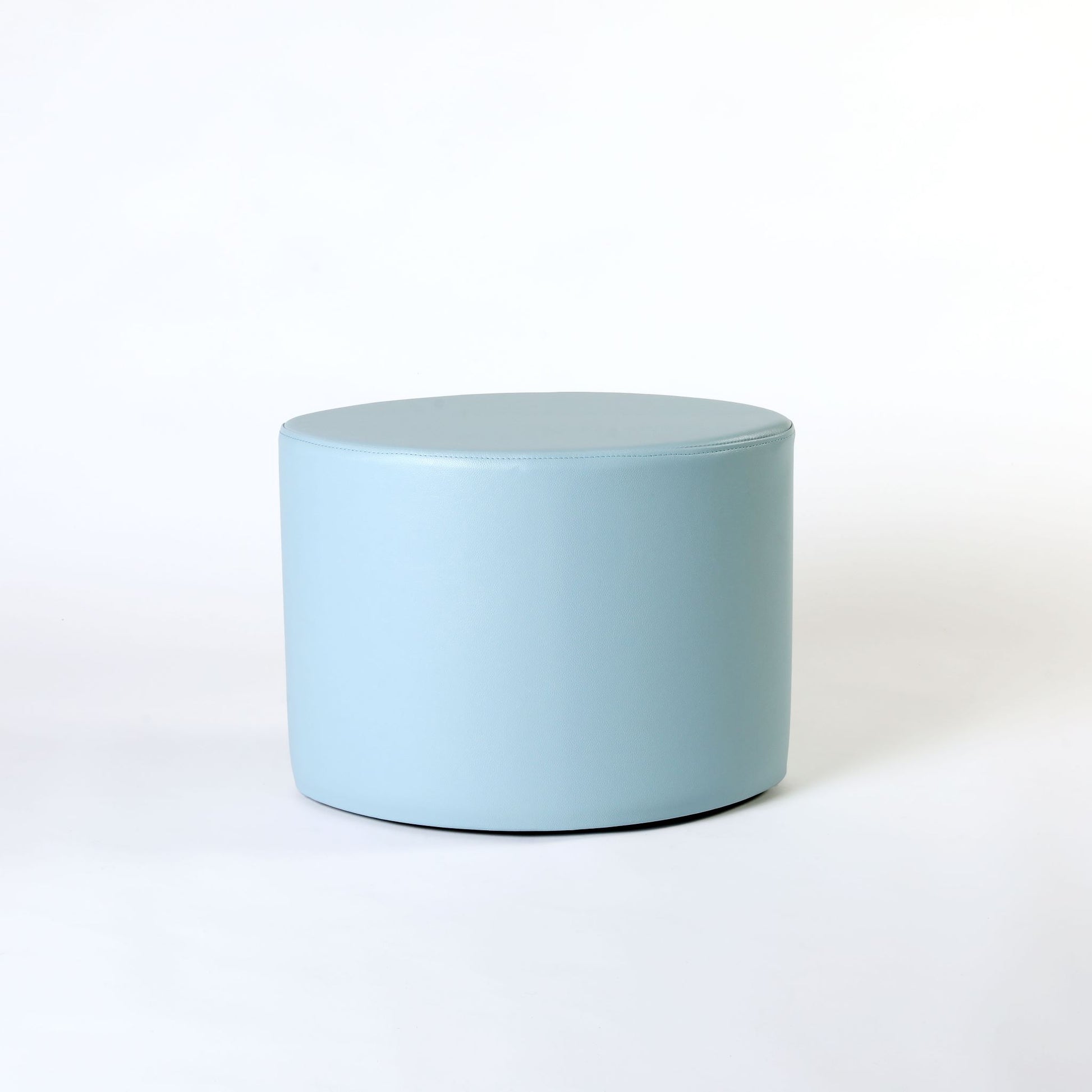 TH Brown Rondo Stool in Glacier, bringing cool soft tones and sculptural mid-century form to contemporary Australian living.