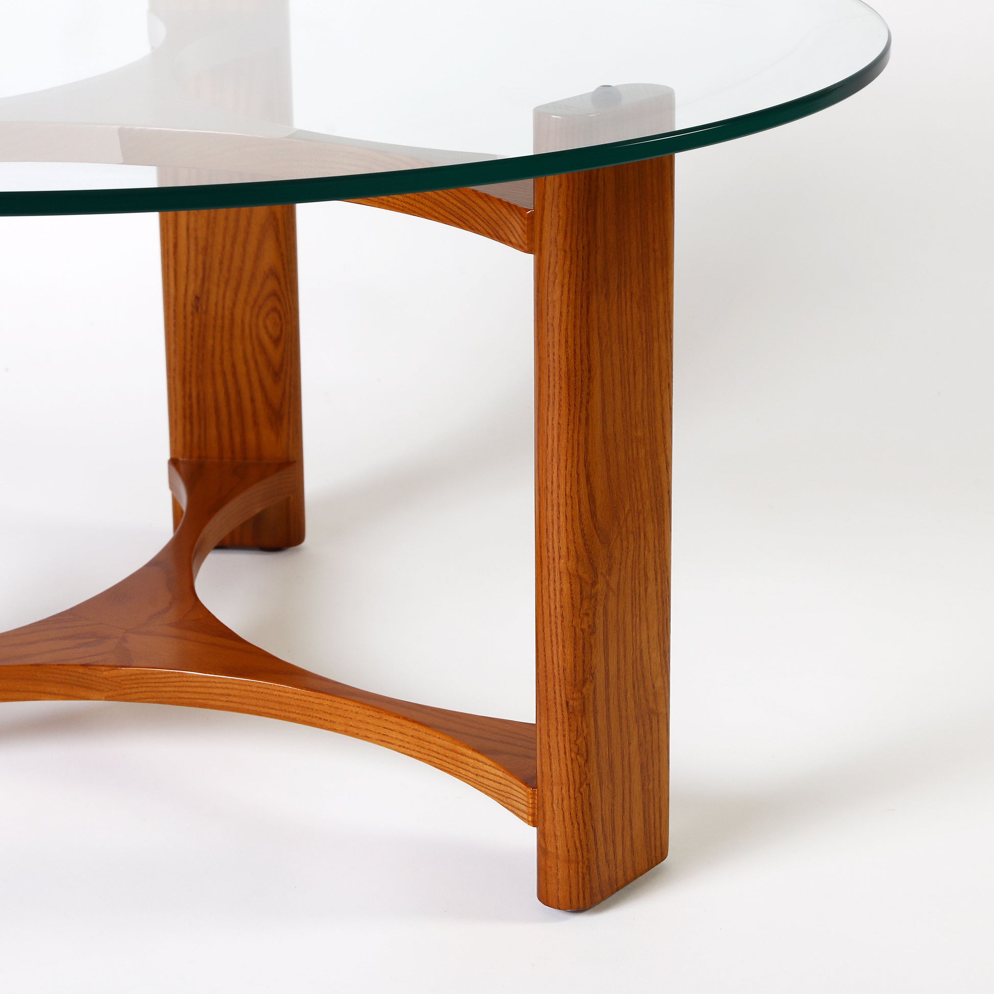 TH Brown Rondo Coffee Table in Teak Ash, blending warm natural timber tones and sculptural mid-century form for timeless modern Australian living.