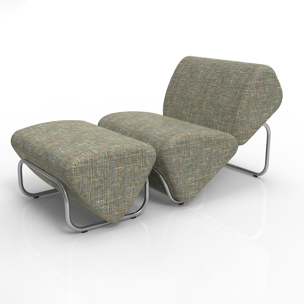 Trend Foot Stool -  with Bouclé